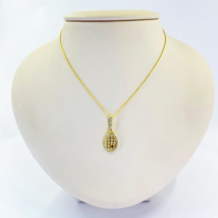 Tennis Racket Necklace