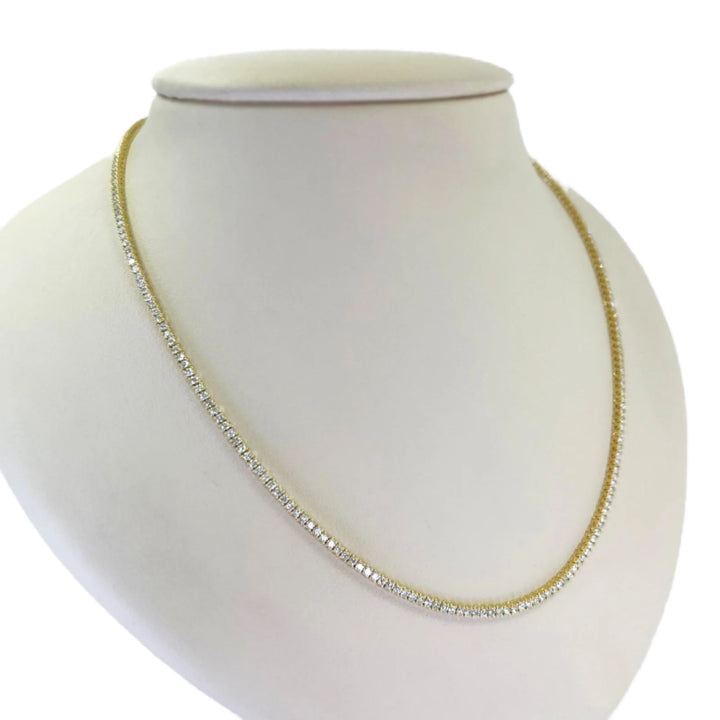 2 Carat Diamond Line Necklace