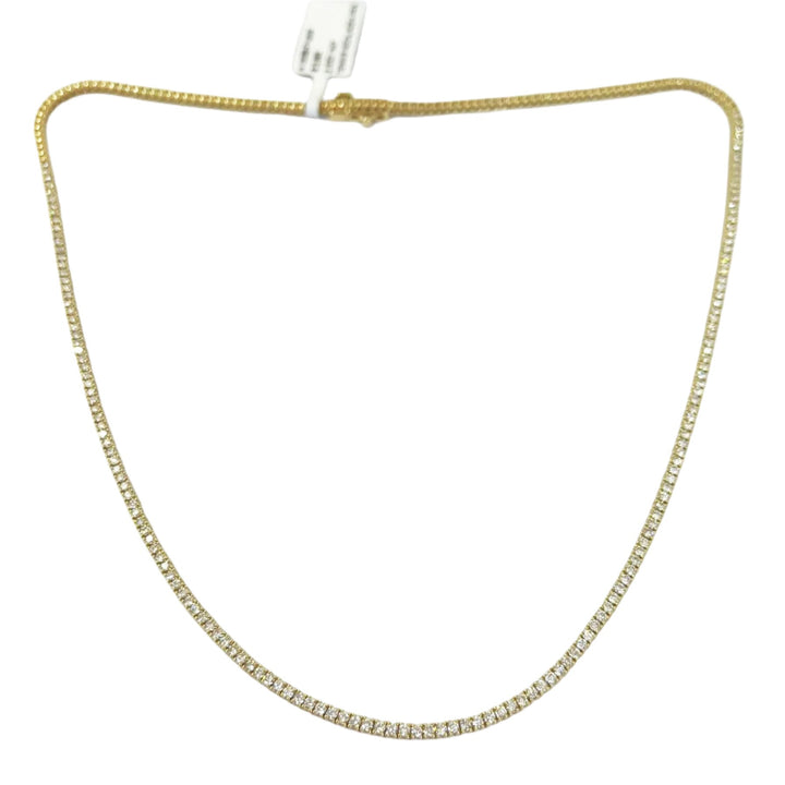 2 Carat Diamond Line Necklace