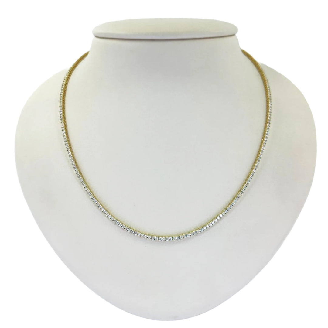 2 Carat Diamond Line Necklace