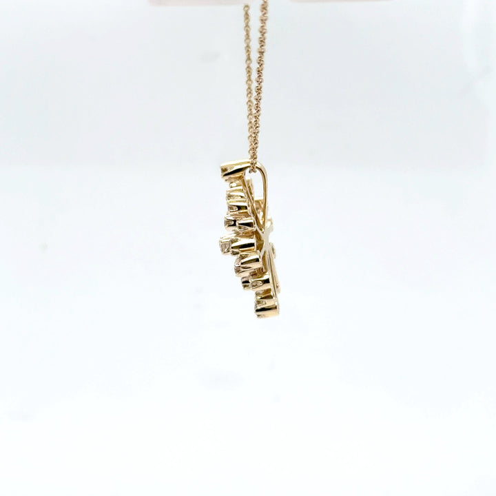 H. Stern 18K Noble Gold Snowflake Necklace