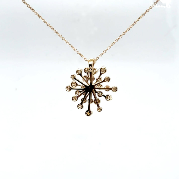 H. Stern 18K Noble Gold Snowflake Necklace