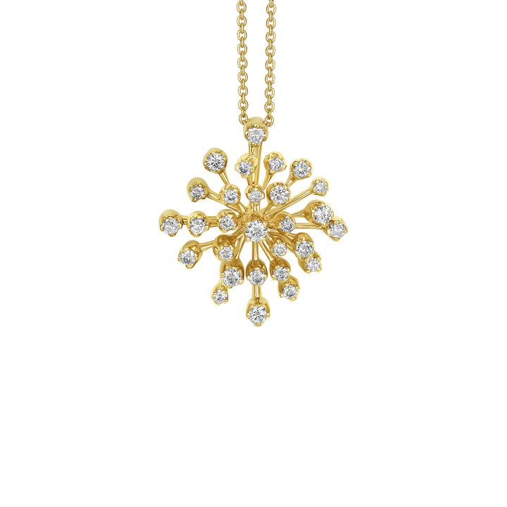 H. Stern 18K Noble Gold Snowflake Necklace