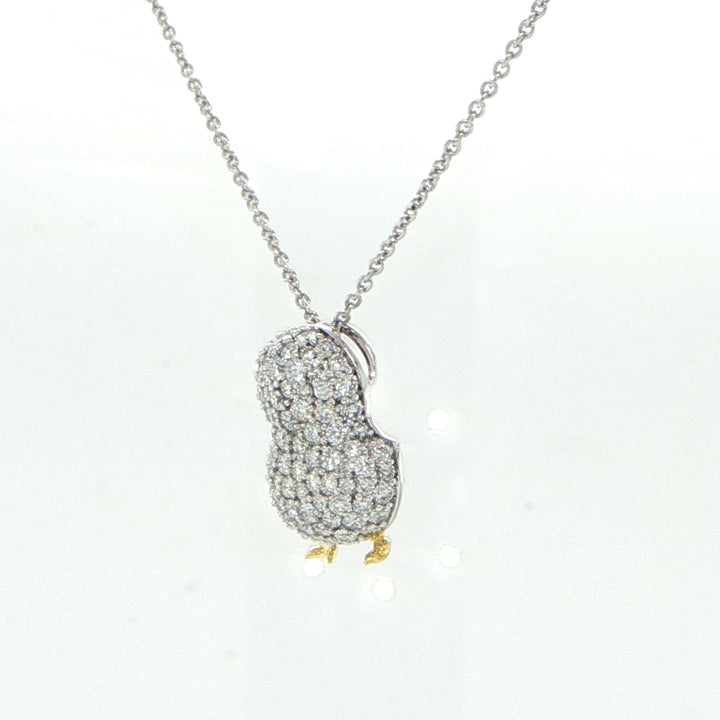 Roberto Coin 18K Two Tone Gold Diamond Chick Pendant Necklace