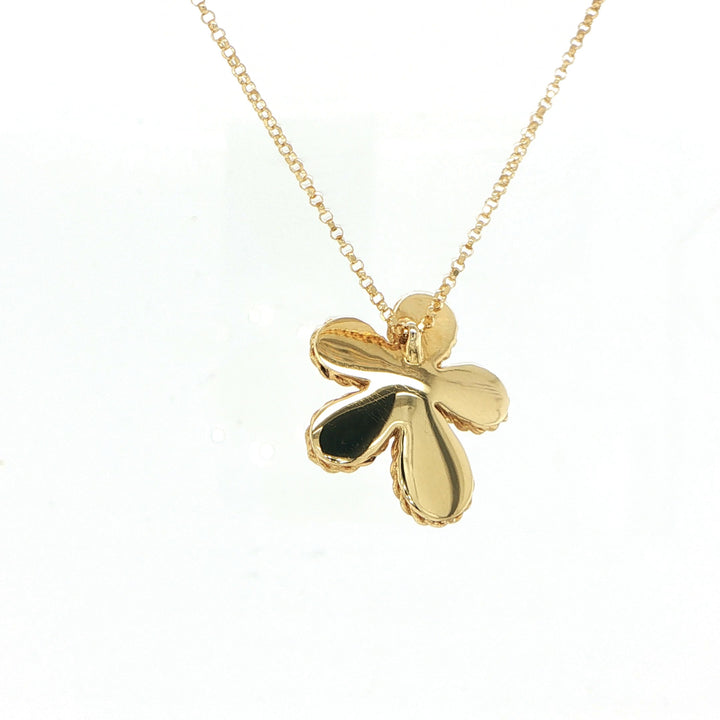 Roberto Coin 18K Yellow Gold Jasmine Flower Pendant Necklace