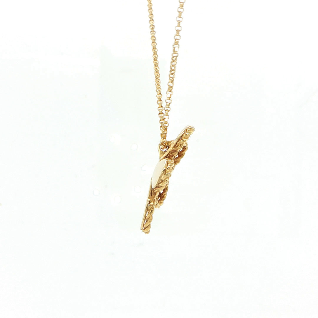 Roberto Coin 18K Yellow Gold Jasmine Flower Pendant Necklace