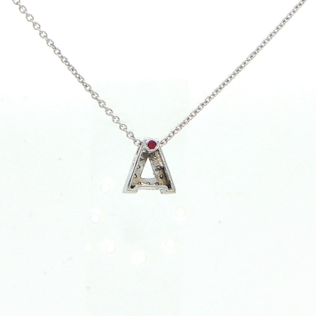 Tiny Initial "A" Necklace