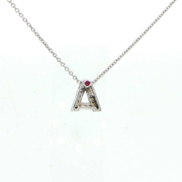 Tiny Initial "A" Necklace