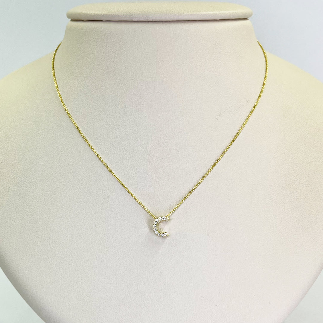 Tiny Treasures Love Letter  ''C'' Necklace