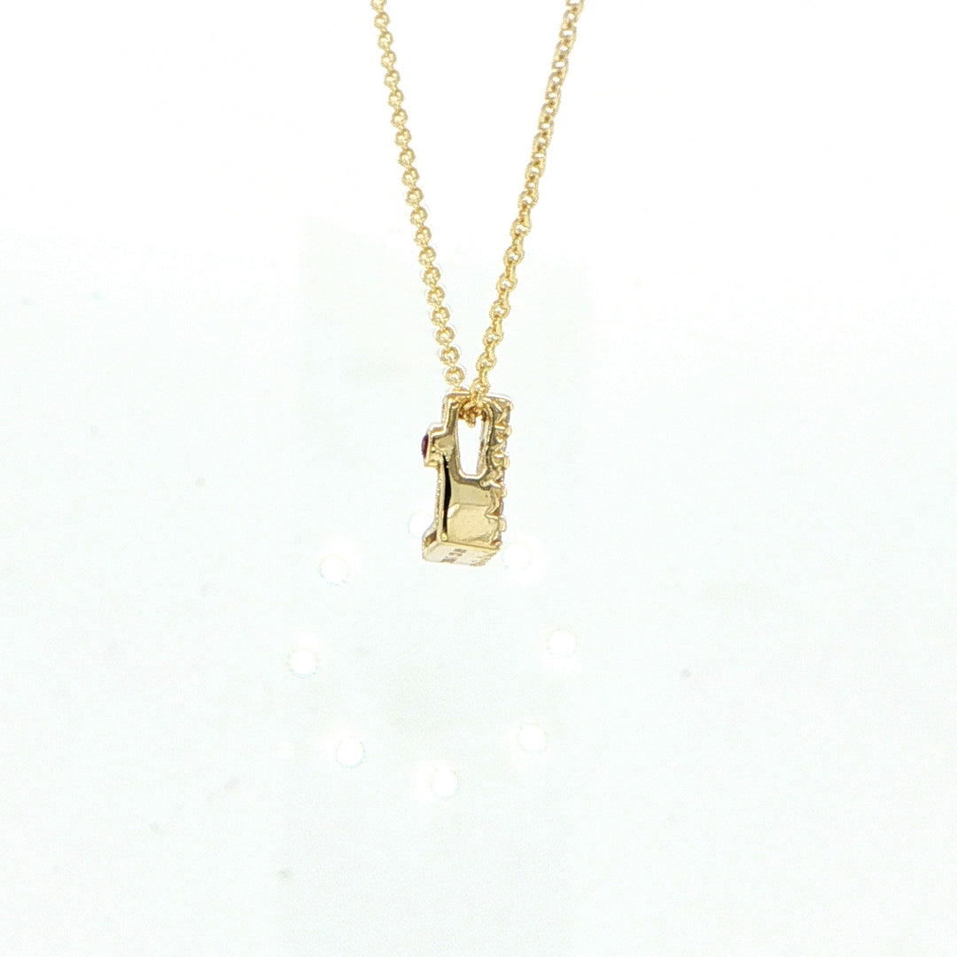Tiny Treasures Love Letter  "L" Necklace