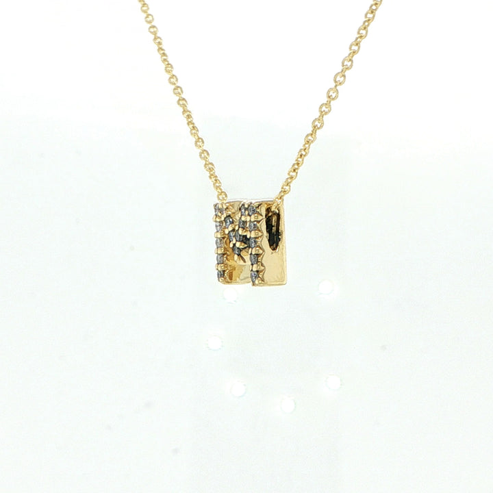 Tiny Treasures Love Letter  "M"  Necklace
