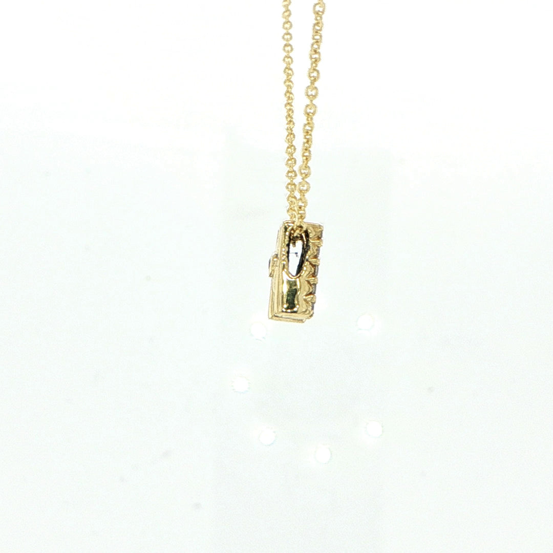 Tiny Treasures Love Letter  "M"  Necklace