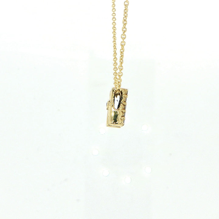 Tiny Treasures Love Letter  "M"  Necklace