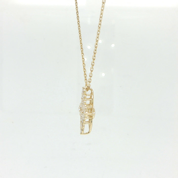 Roberto Coin Princess Outline Tapered Flower Necklace