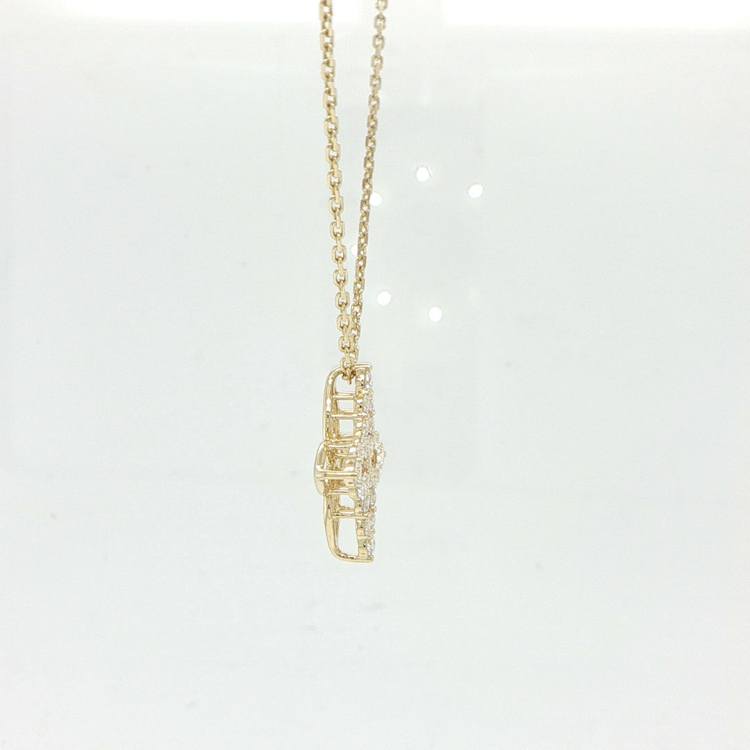 Roberto Coin Princess Outline Tapered Flower Necklace