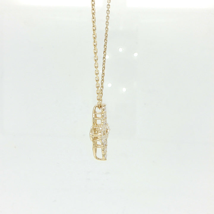 Roberto Coin Princess Outline Tapered Flower Necklace