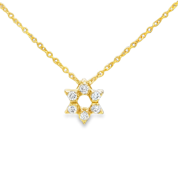 Roberto Coin 18K Gold Star of David Diamond Necklace
