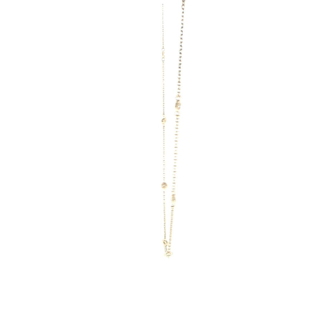 14K Yellow Gold Diamond by the Yard Necklace