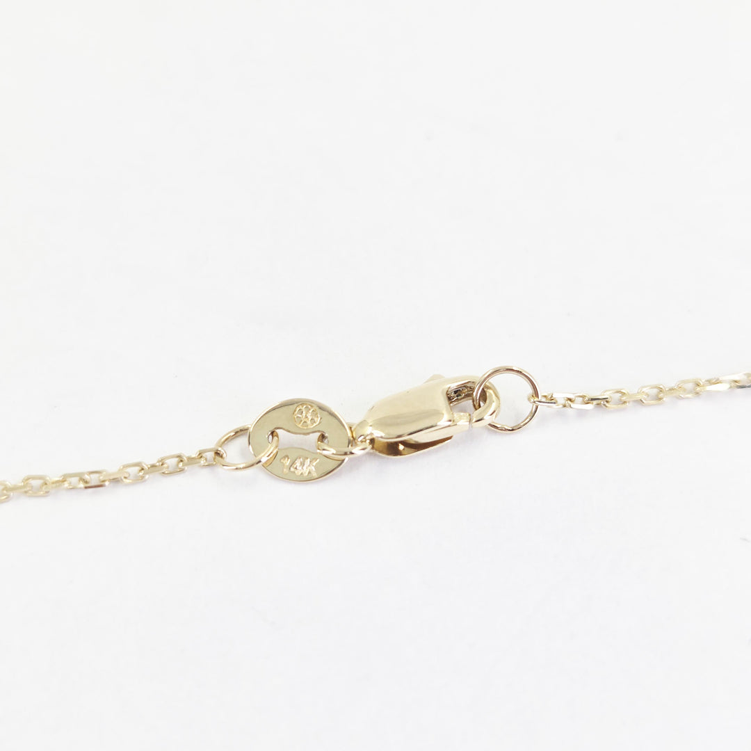 14K Yellow Gold Diamond by the Yard Necklace