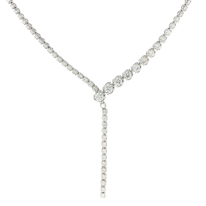 18K White Gold Diamond Necklace