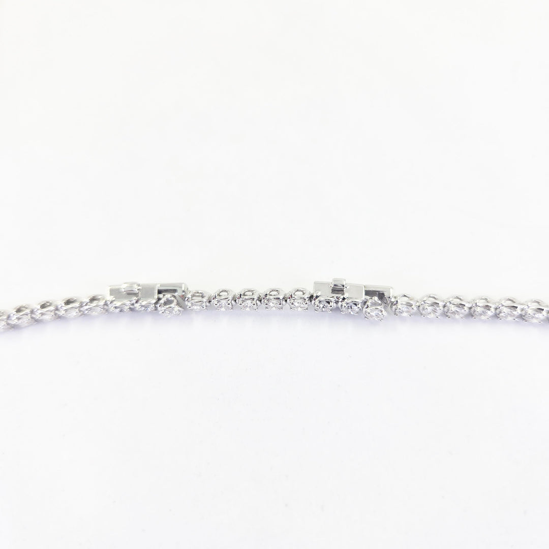 18K White Gold Diamond Necklace