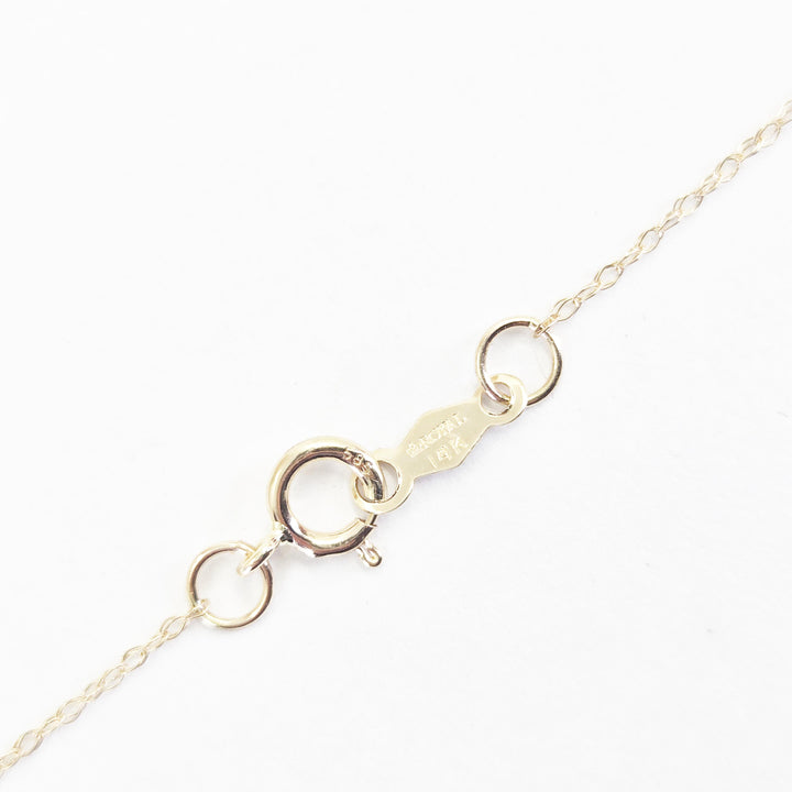 14K Yellow Gold Diamond Butterfly Necklace