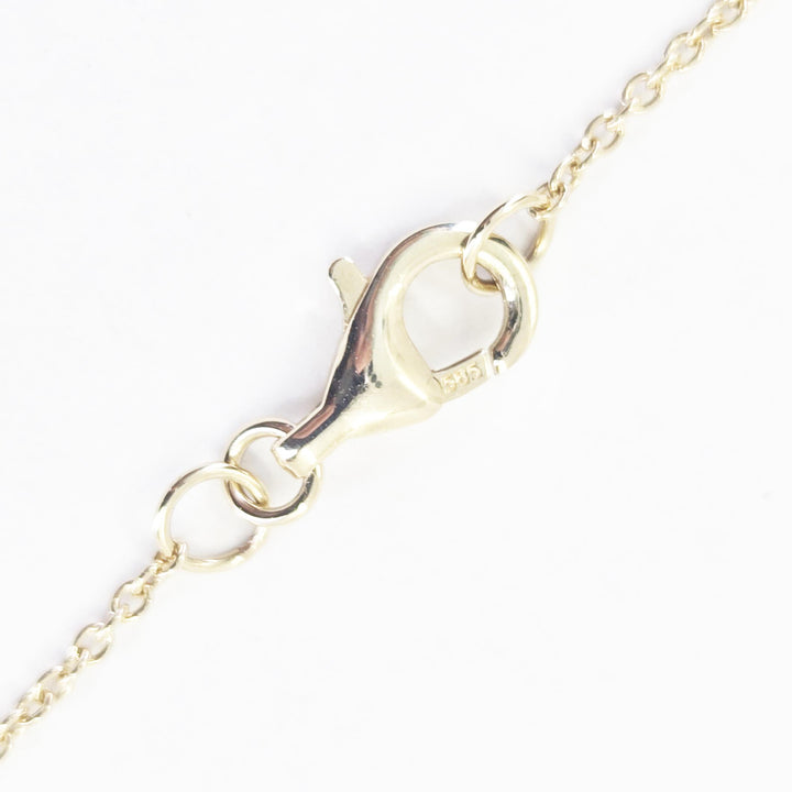 14K Yellow Gold Diamond Sun Necklace