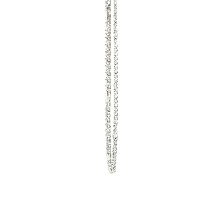 14K White Gold Diamond Tennis Necklace