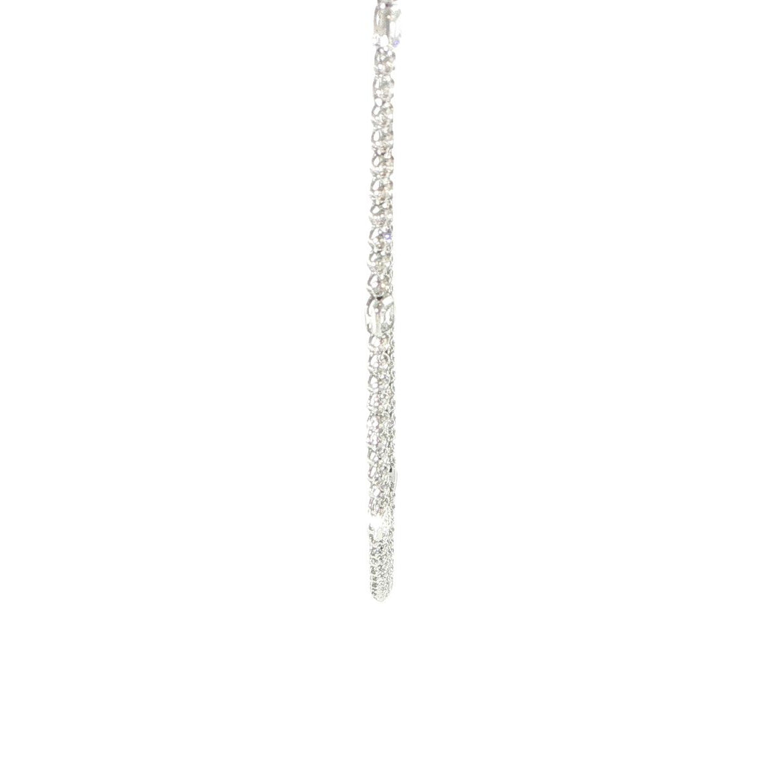 14K White Gold Diamond Tennis Necklace