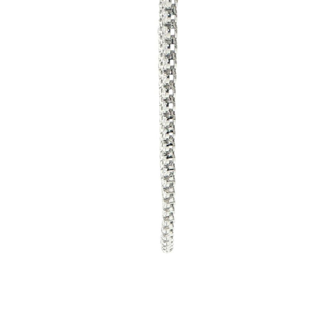 14K White Gold Pear Shape Diamond Necklace