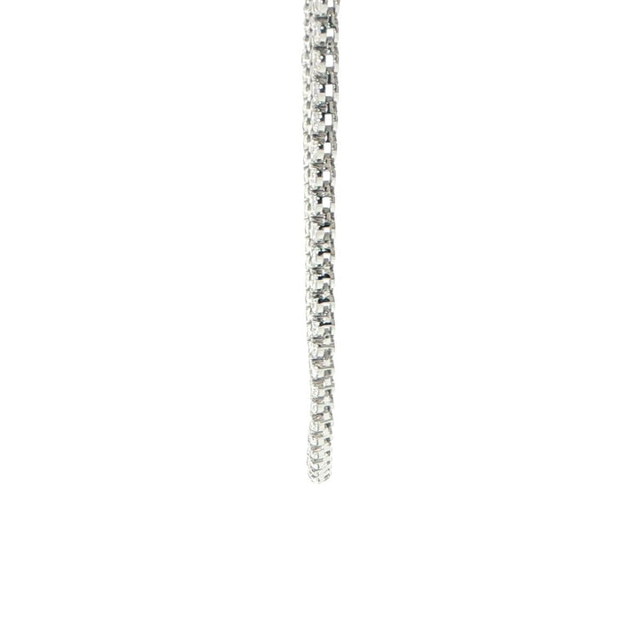 14K White Gold Pear Shape Diamond Necklace