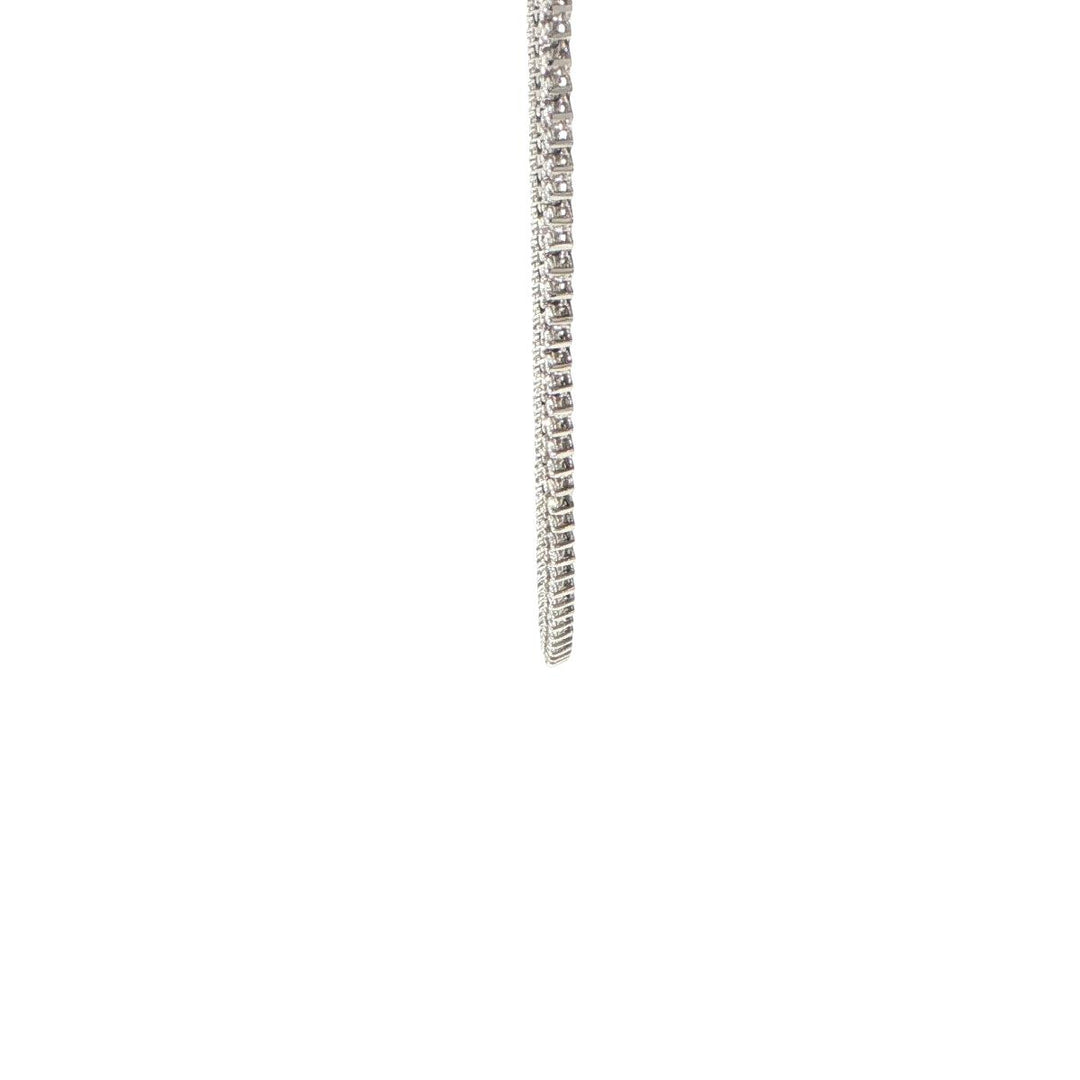14K White Gold Diamond Tennis Necklace