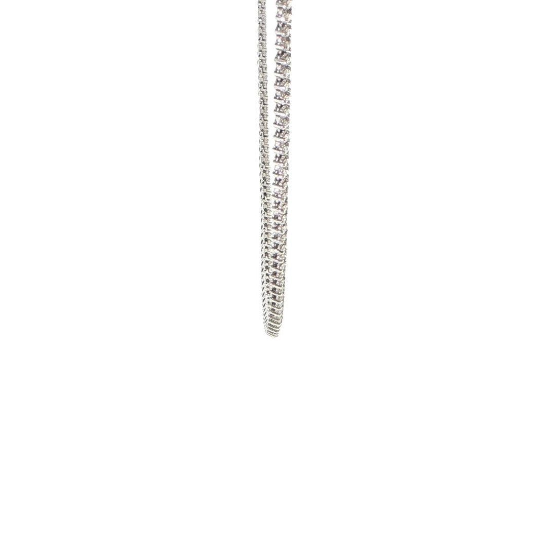 14K White Gold Diamond Tennis Necklace