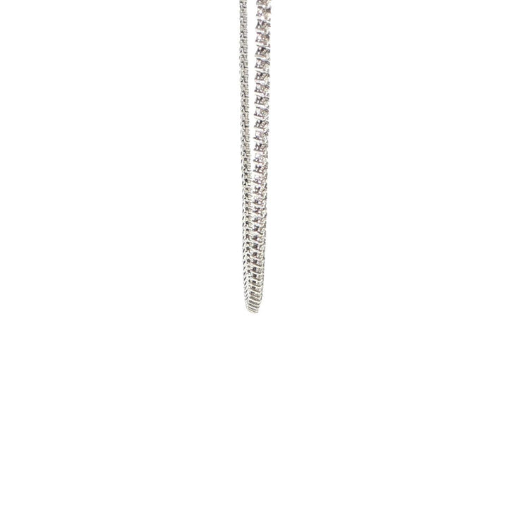 14K White Gold Diamond Tennis Necklace