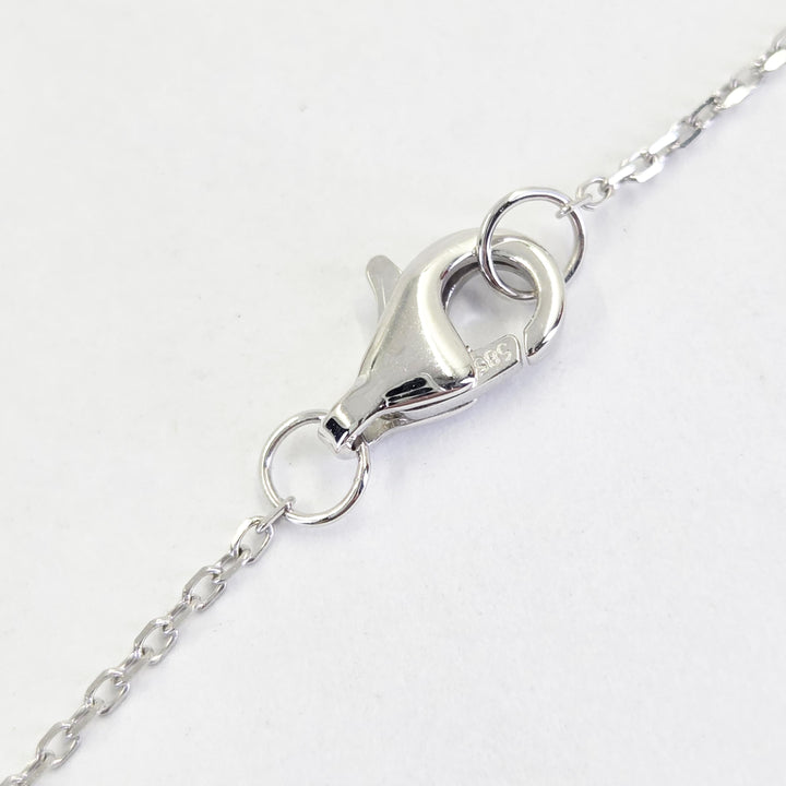 14K White Gold Graduated Diamond Necklace