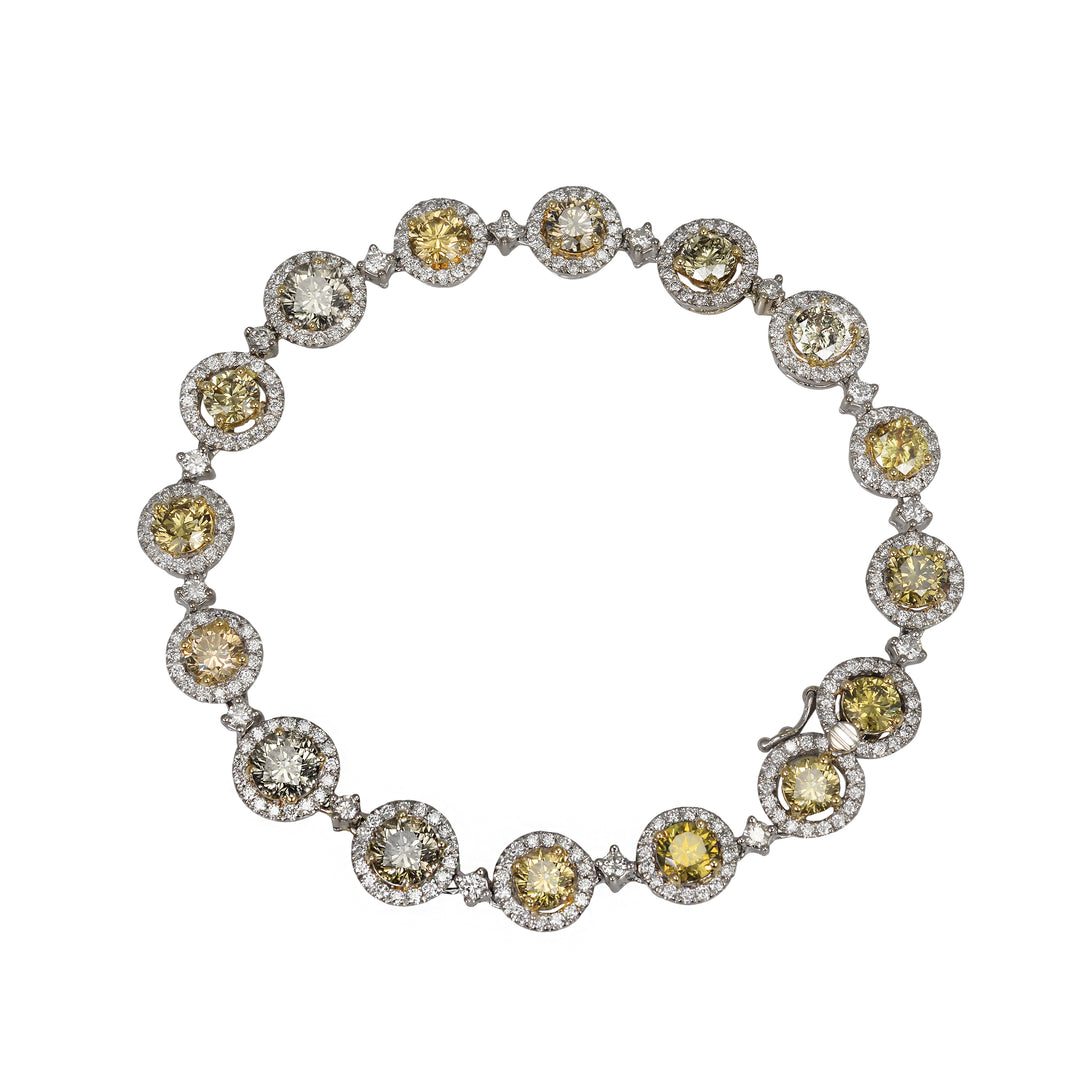Fancy Colored Diamond Bracelet