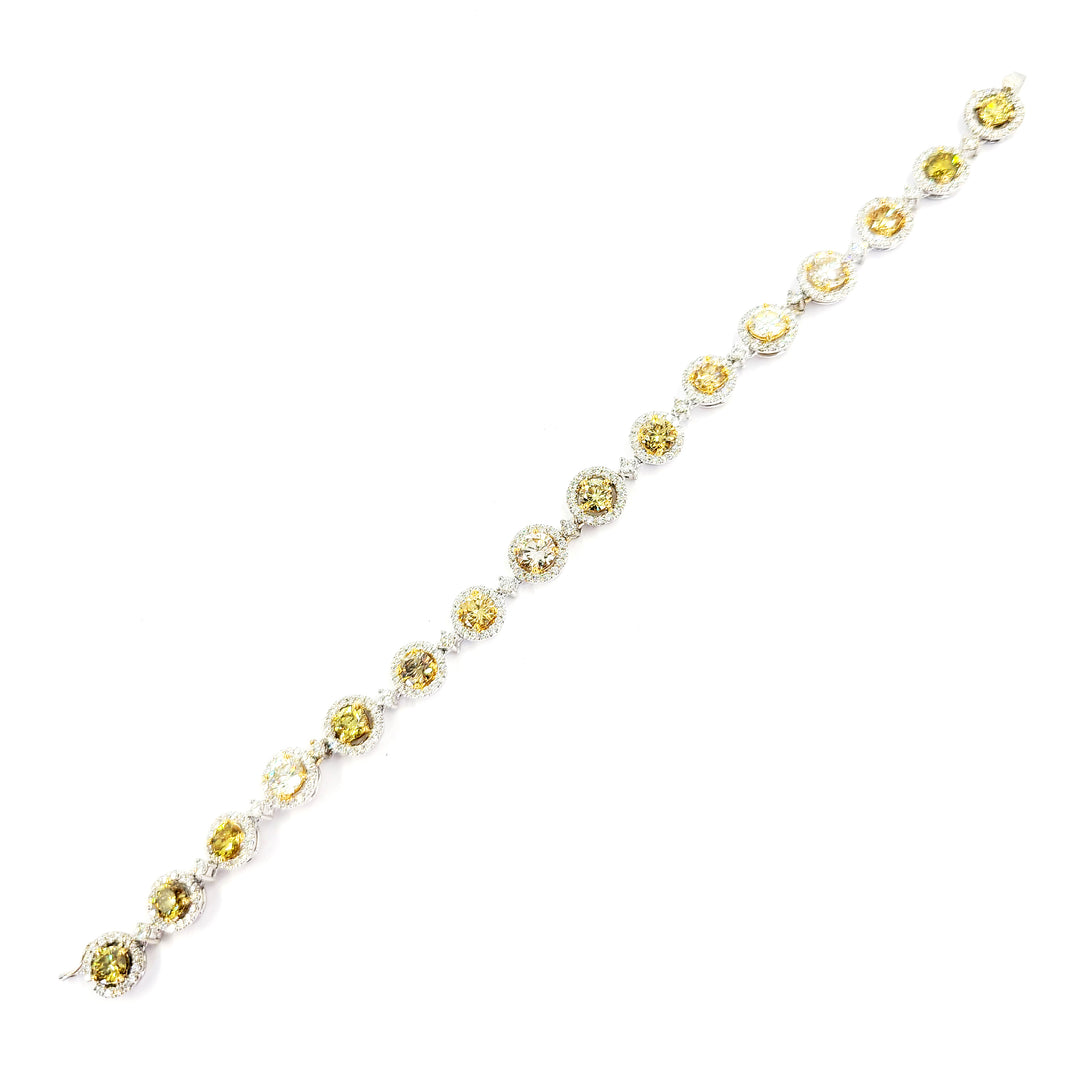 Fancy Colored Diamond Bracelet