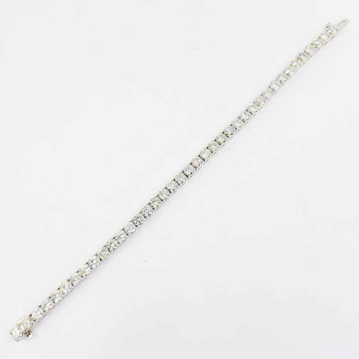 14K White Gold Diamond Tennis Bracelet 12.66 Carats