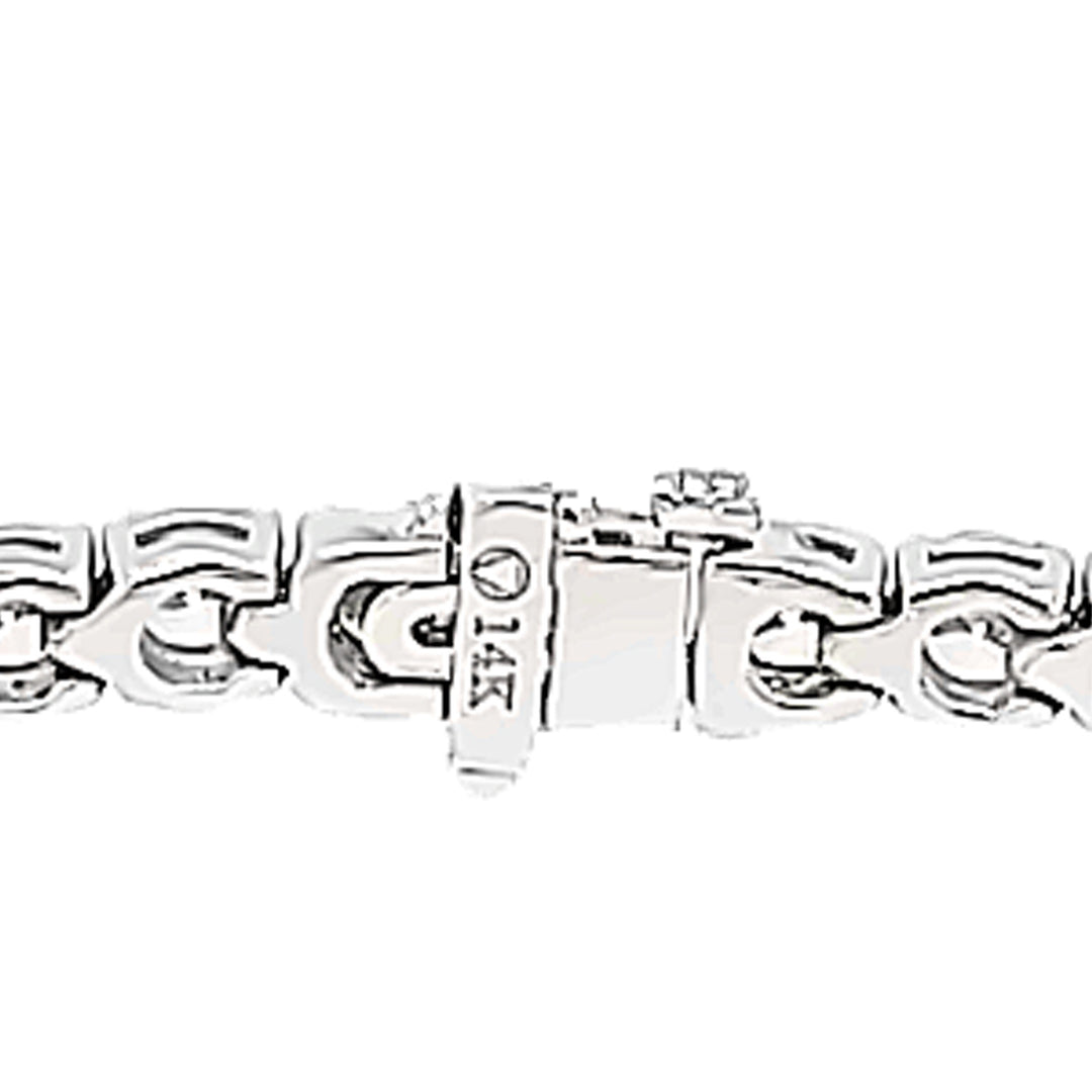14K White Gold Diamond Tennis Bracelet 12.66 Carats