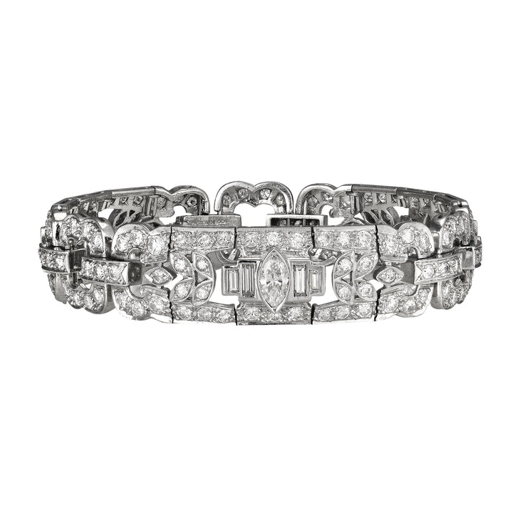 Wide Diamond Bracelet