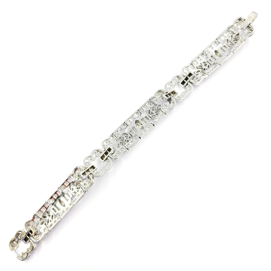 Wide Diamond Bracelet