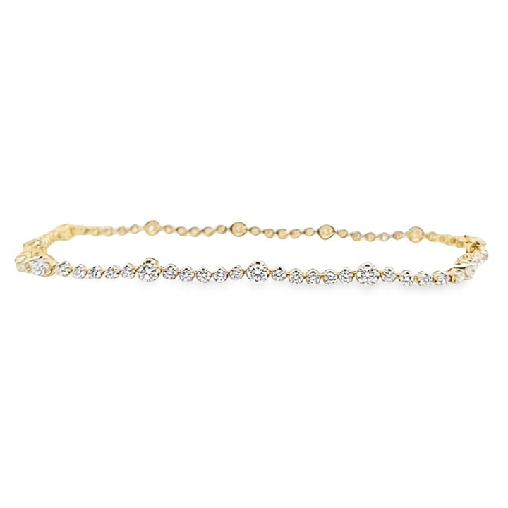 2 cttw Alternating Diamond Bracelet