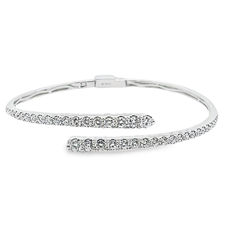 2.22 Carat Diamond Bypass Bangle