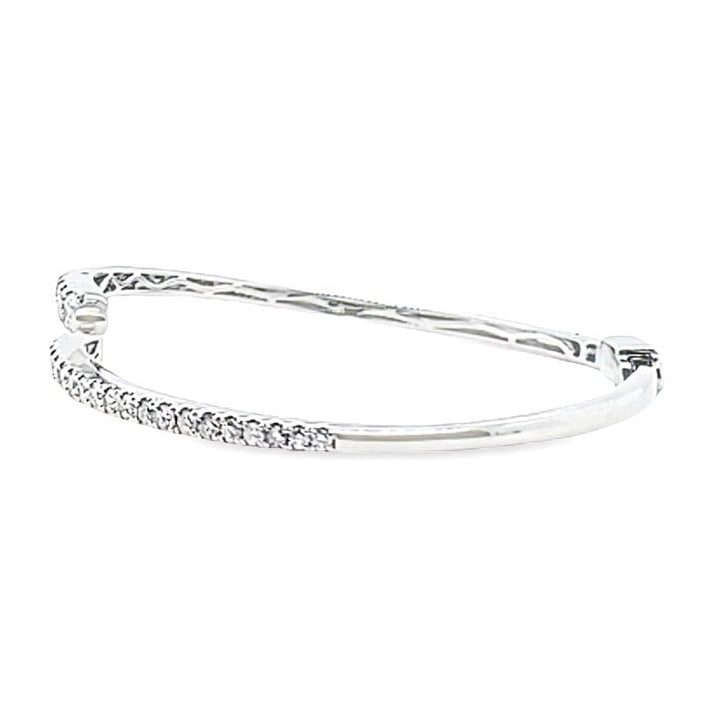 2.22 Carat Diamond Bypass Bangle