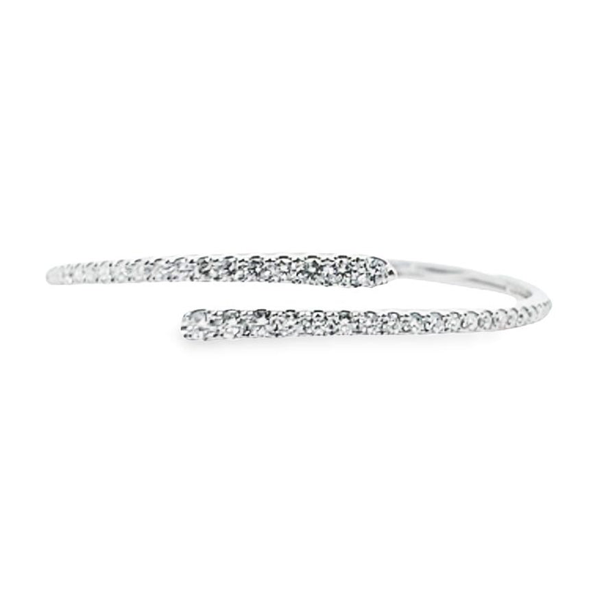 2.22 Carat Diamond Bypass Bangle