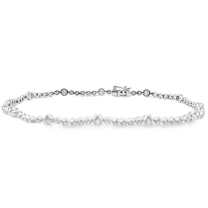 1.96 Carat Alternating Diamond Bracelet