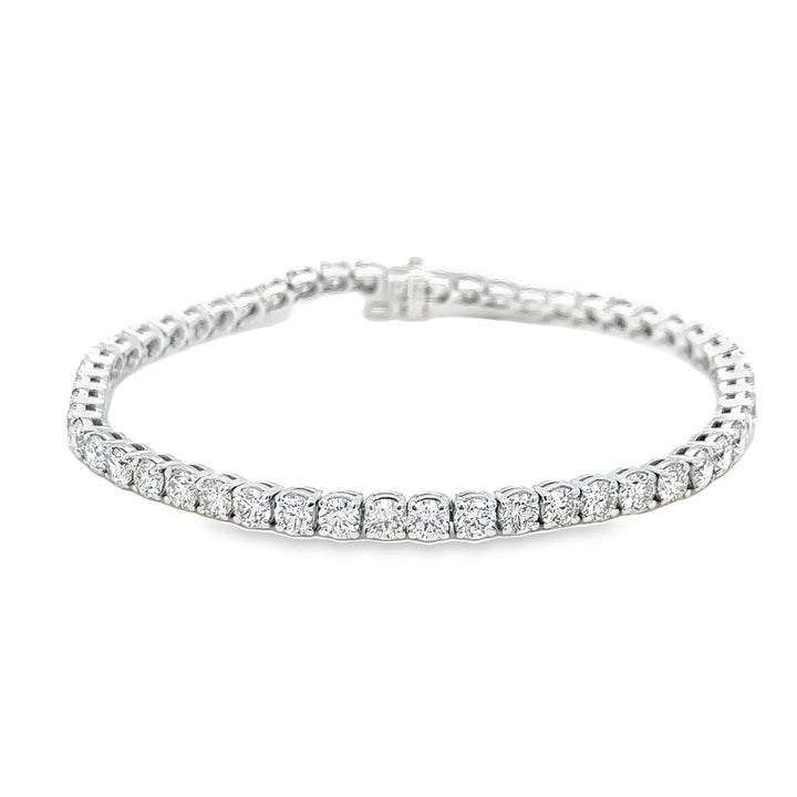 7.60 cttw White Gold Diamond Tennis Bracelet