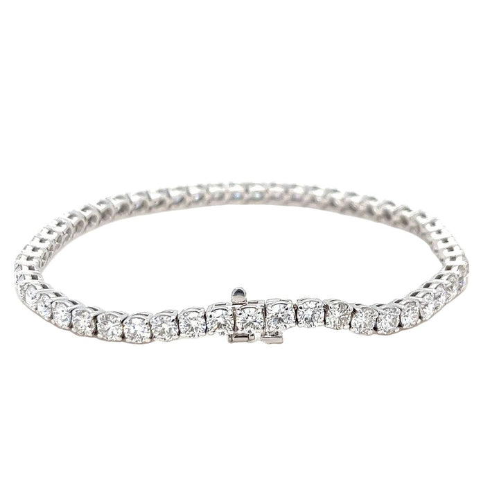 7.60 cttw White Gold Diamond Tennis Bracelet