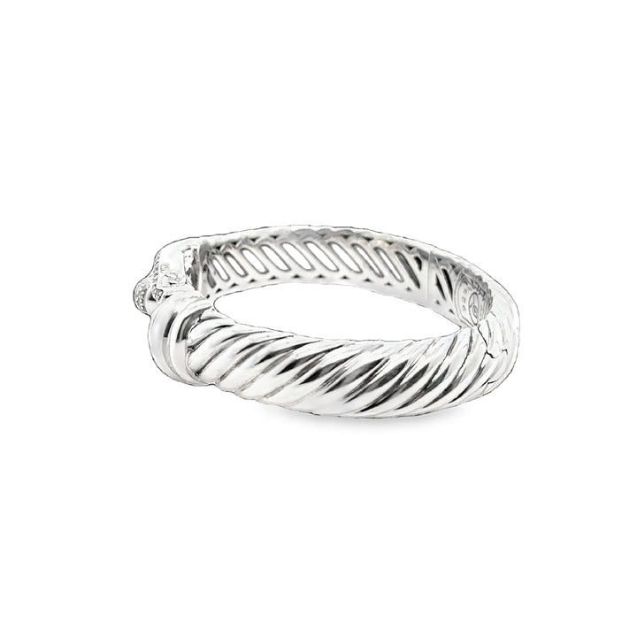 David Yurman Sterling Silver Diamond Bracelet