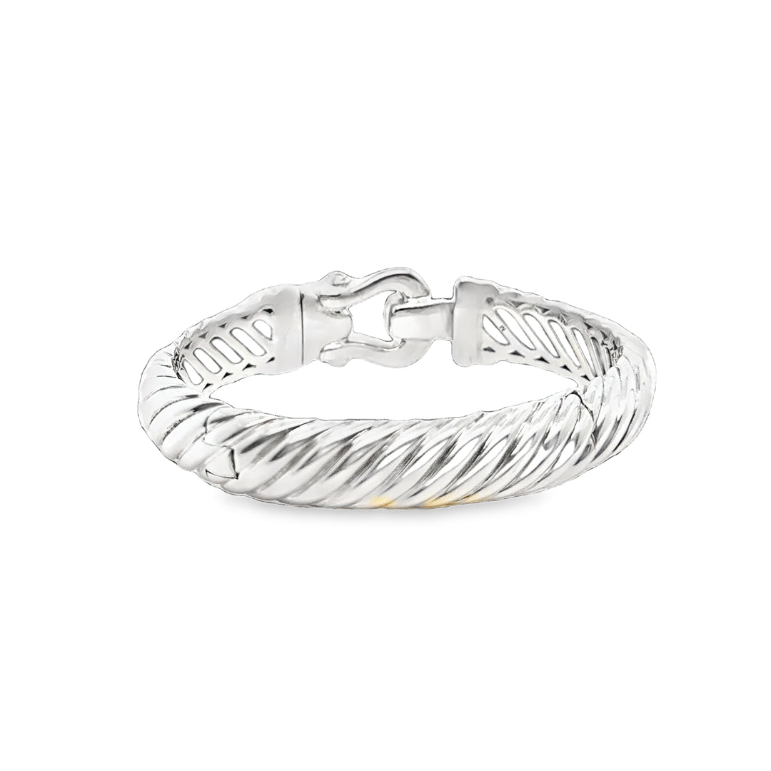 David Yurman Sterling Silver Diamond Bracelet